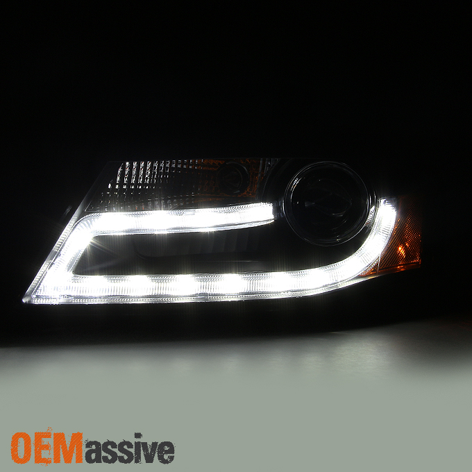 2009 2012 Audi A4 B8 Quattro Sedan Black Led Drl Tube