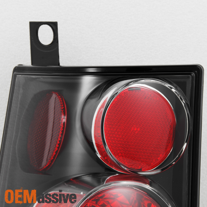 20032015 Chevy Express 1500 2500 3500 Black Tail Lights Lamps Left+Right 0315