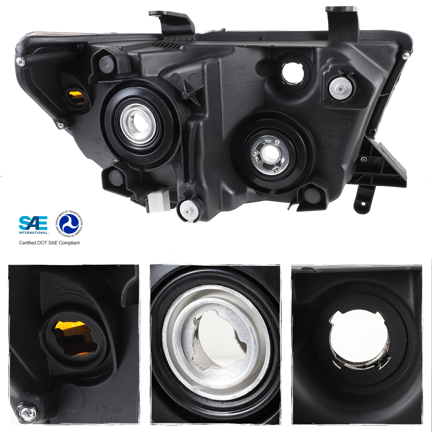 Fits 07-13 Tundra 08-17 Sequoia Headlights Aftermarket ...