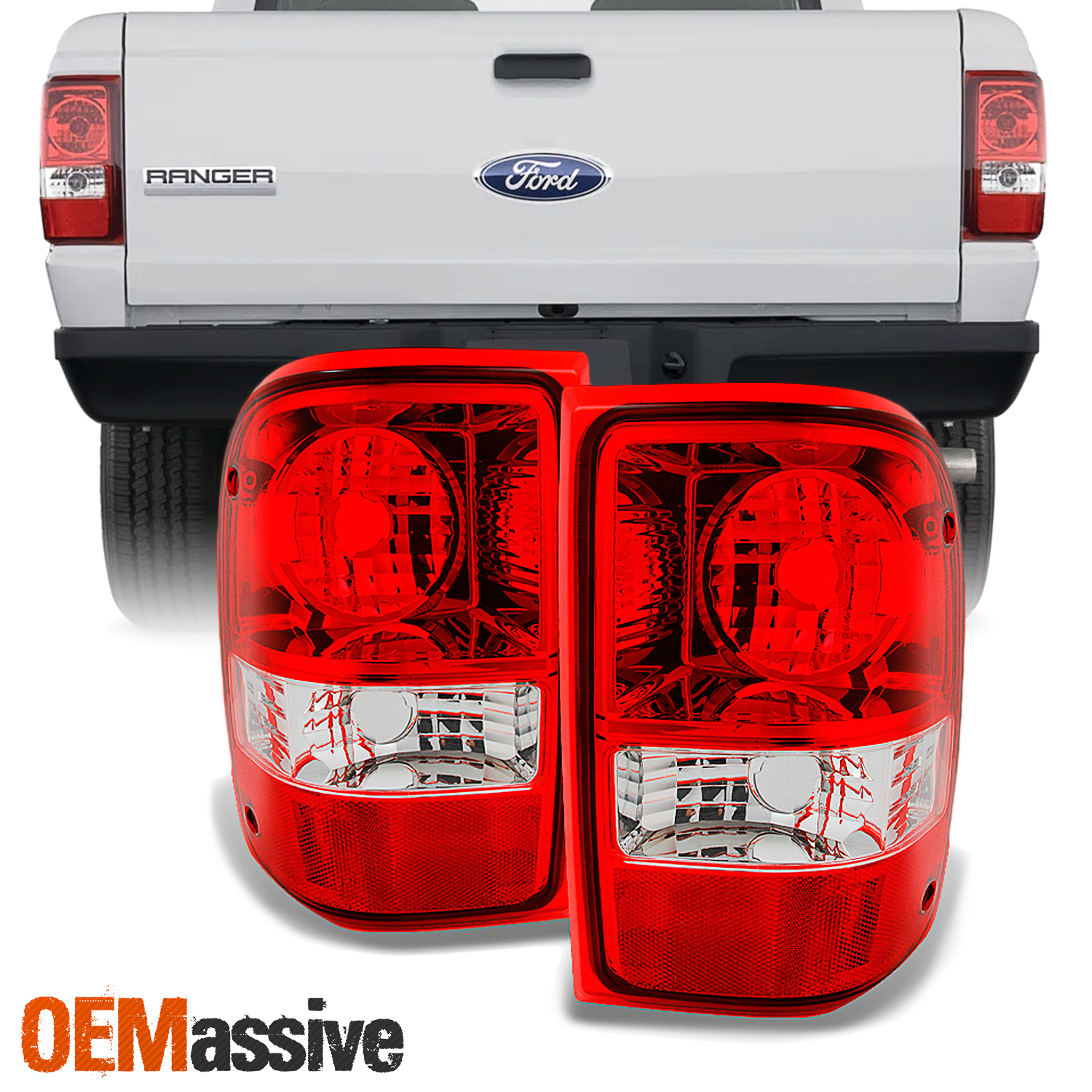 Fits 06 07 08 09 10 11 Ford Ranger Taillight Pair Set NEW Taillamp Left Right